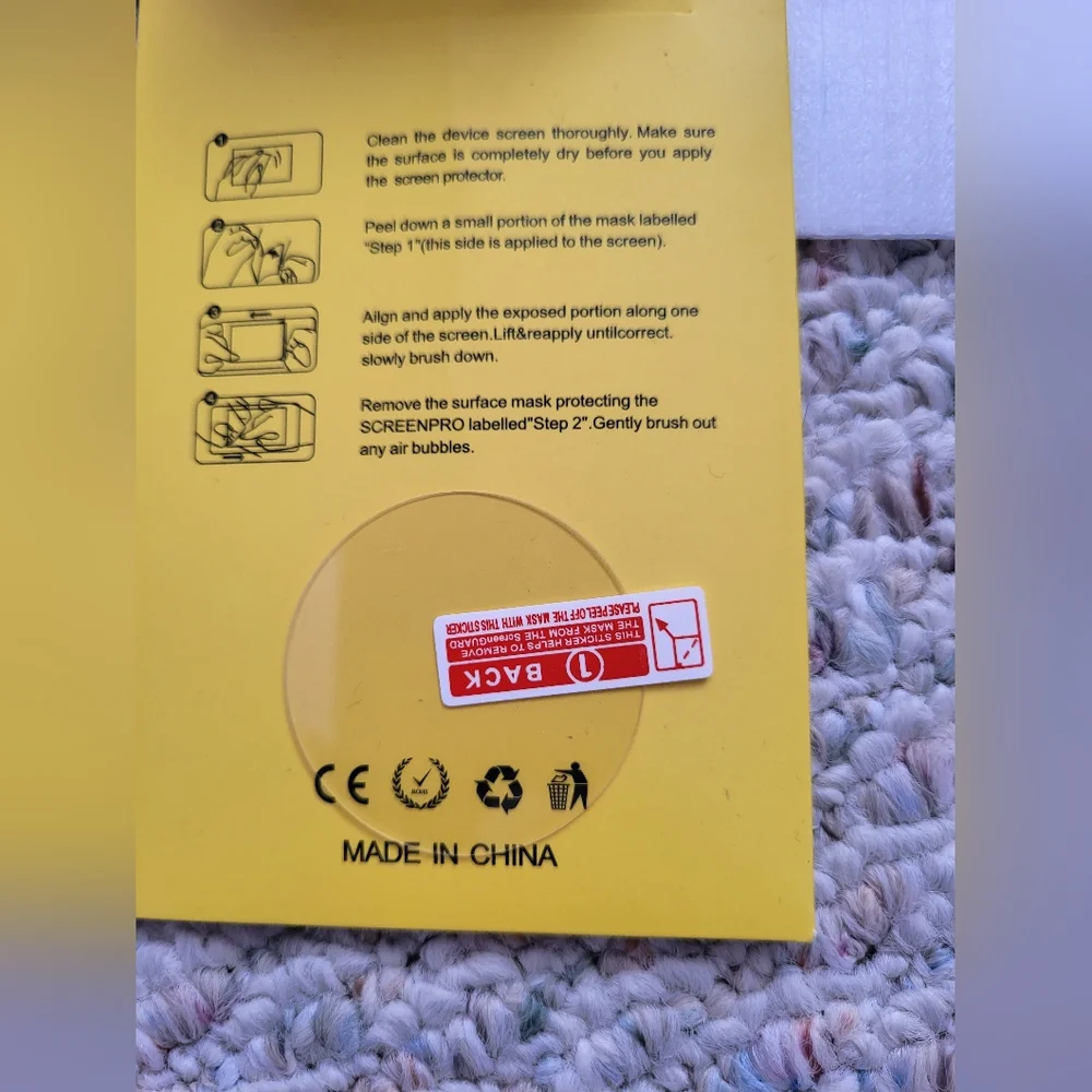 Round watch face glass screen protector